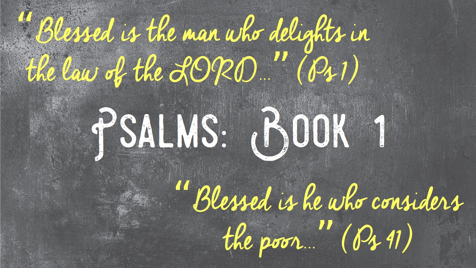 Psalms, Book 1